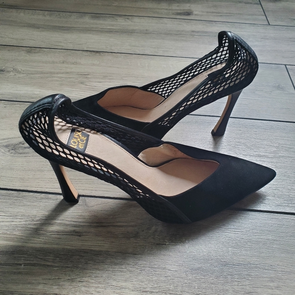 LOUISE ET CIE | Talissa Leather Mesh Pumps in Black (Size 9) - Picture 5 of 8